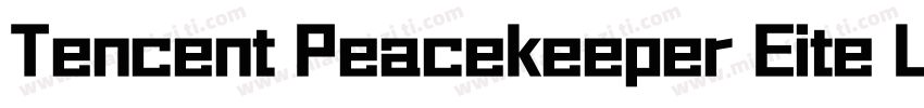 Tencent Peacekeeper Eite Light字体转换
